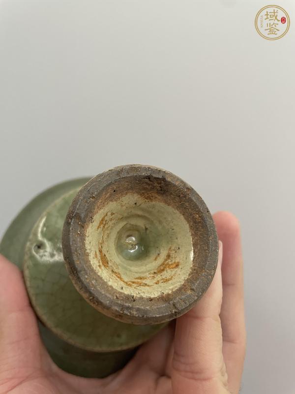 古玩陶瓷明代·青釉高足杯真品鑒賞圖
