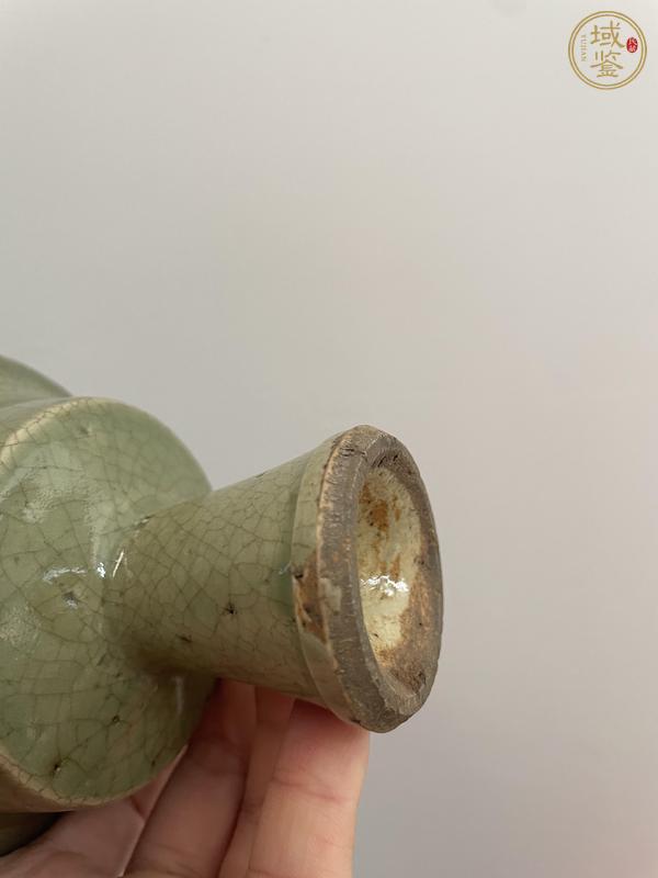 古玩陶瓷明代·青釉高足杯真品鑒賞圖