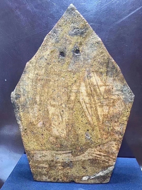 古玩陶瓷清代地方窯黃釉璧掛拍賣，當前價格1080元