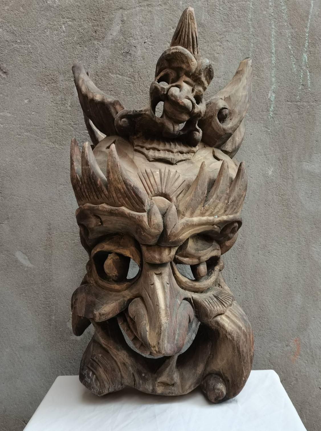 木雕傩戏面具