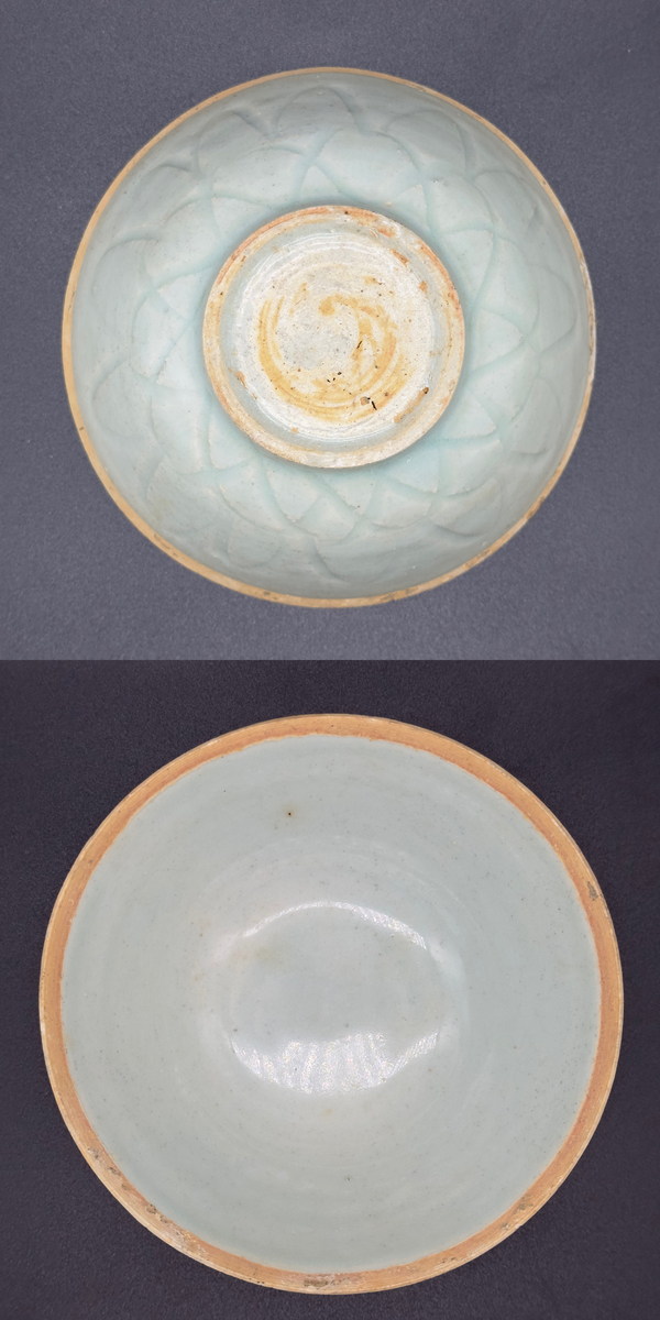 古玩陶瓷南宋湖田影青釉刻劃雙層仰蓮紋面包碗(已保真)拍賣,當前價格5888元