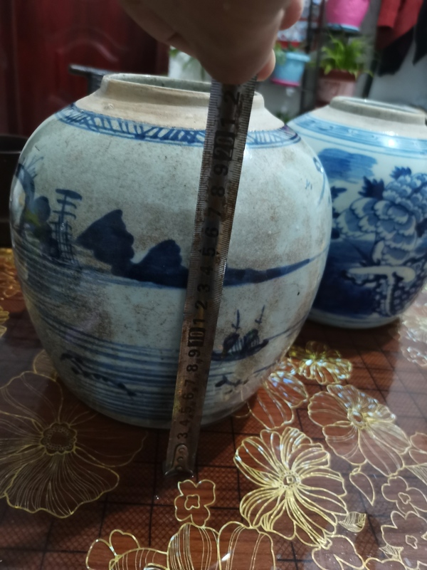 古玩陶瓷乾隆青花山水最最大號罐,罐子王,看圖片拍賣,當前價格3899元