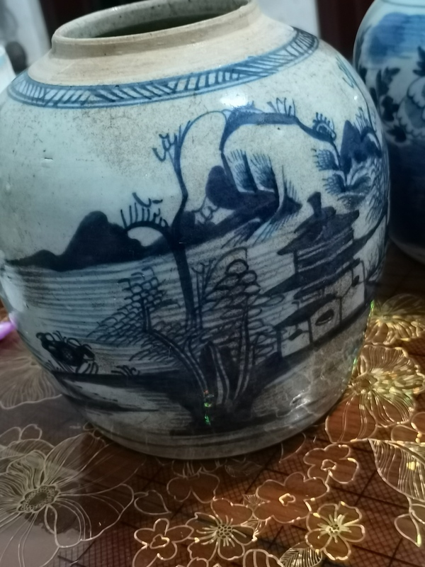 古玩陶瓷乾隆青花山水最最大號罐,罐子王,看圖片拍賣,當前價格3899元