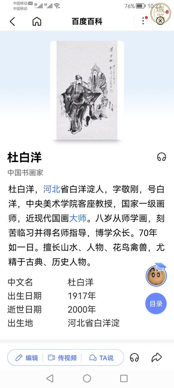 古玩字畫杜白洋踏馬歸來圖真品鑒賞圖