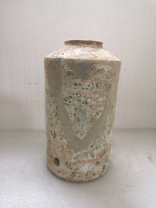 古玩陶瓷唐代灰陶罐拍賣,當(dāng)前價格398元