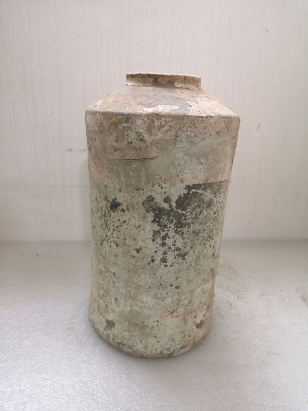 古玩陶瓷唐代灰陶罐拍賣,當(dāng)前價格398元