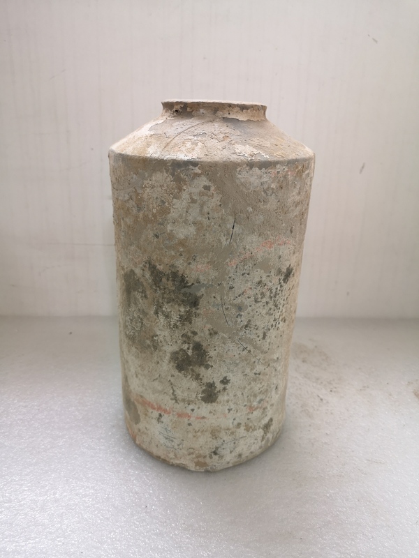 古玩陶瓷唐代灰陶罐拍賣,當(dāng)前價格398元