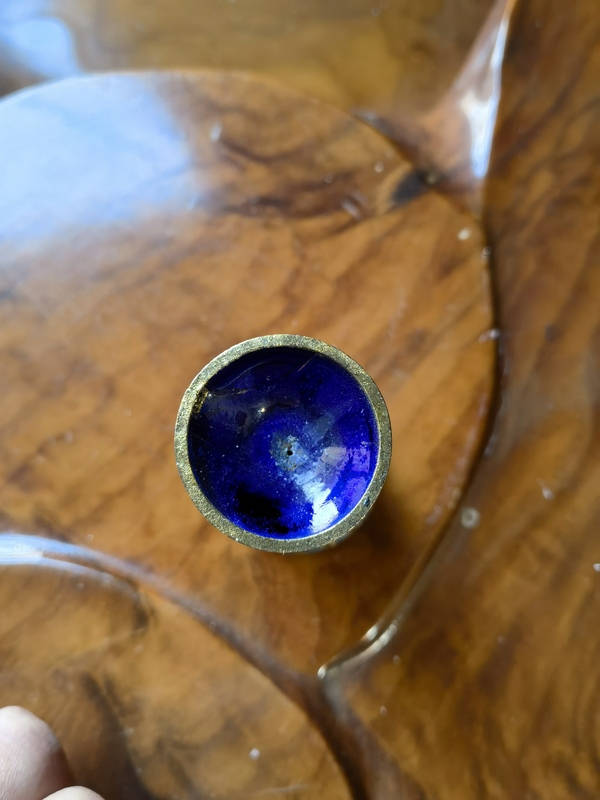古玩陶瓷景泰藍掐絲琺瑯彩高足杯拍賣,當前價格115元