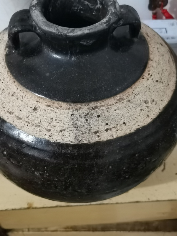 古玩陶瓷山西窯口黑釉嘟嚕瓶,瓶子很重,大瓶子拍賣,當前價格2888元