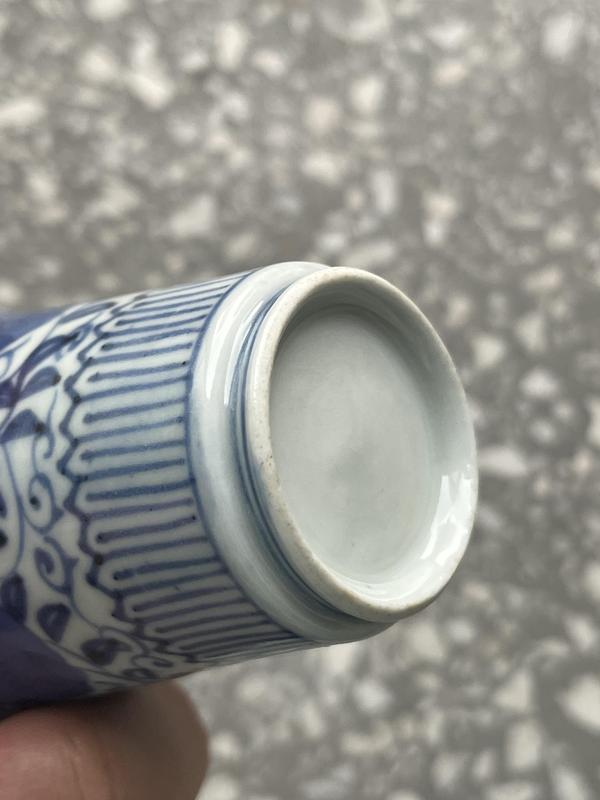 古玩陶瓷花卉紋青花杯拍賣,當前價格800元