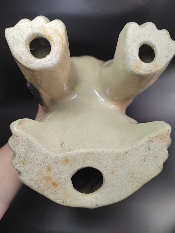 古玩陶瓷創(chuàng)匯時(shí)青花獅子塑像拍賣,當(dāng)前價(jià)格880元