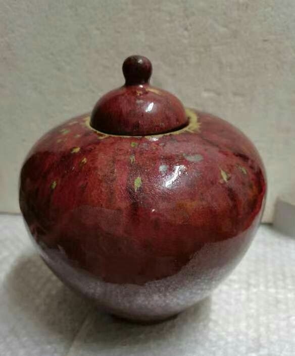 館蔵珍品 宋 古陶瓷品 官窯 鈞瓷 釉里紅 刻字 つらい