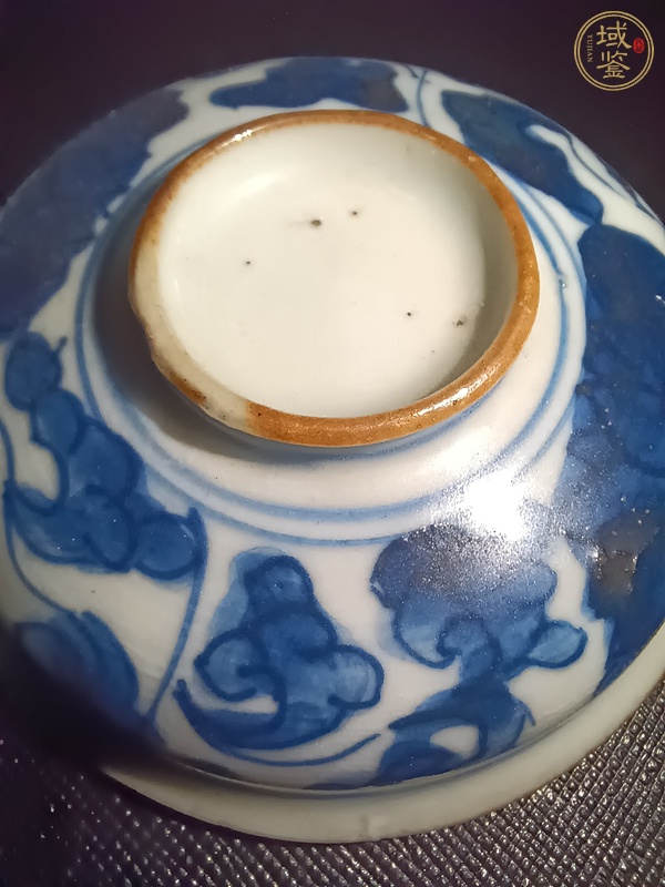 古玩陶瓷青花纏枝花卉紋蓋缸真品鑒賞圖