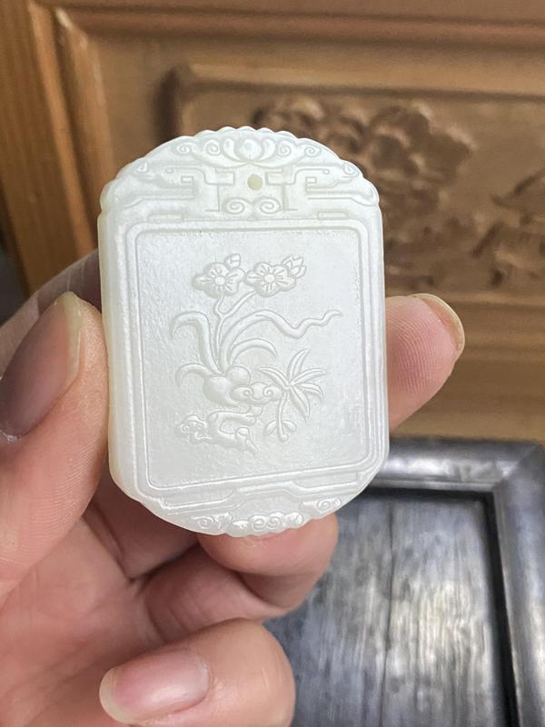 古玩玉器玉牌子拍賣,當前價格2600元
