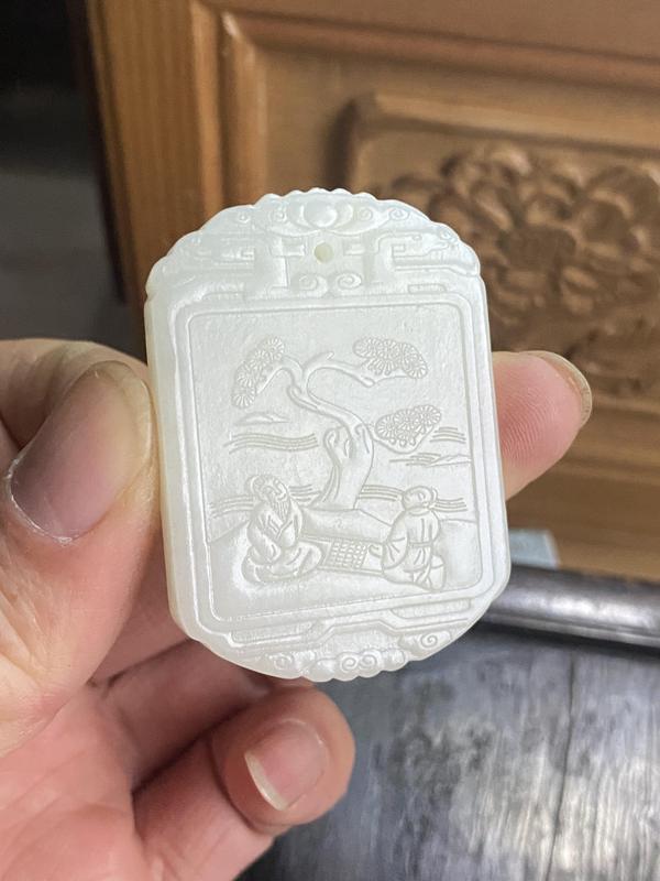 古玩玉器玉牌子拍賣,當前價格2600元
