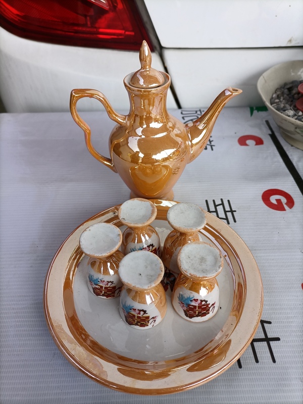 古玩陶瓷六十至八十年代花鳥紋茶器拍賣，當(dāng)前價格188元