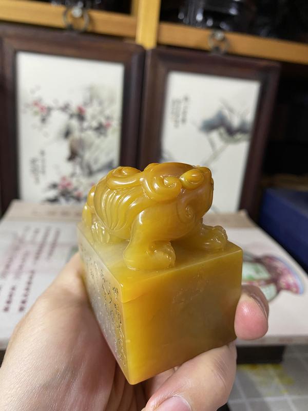 古玩雜項(xiàng)壽山石印章拍賣,當(dāng)前價(jià)格4500元