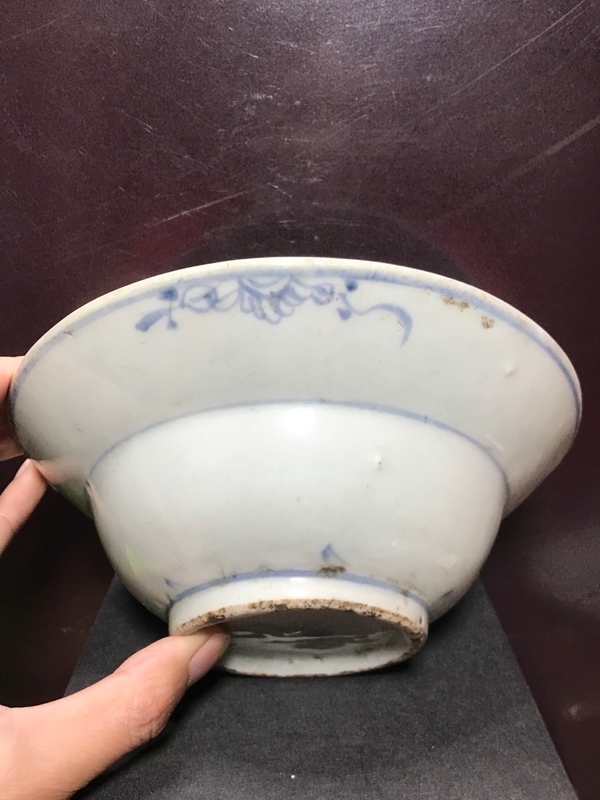 古玩陶瓷清,青花斗笠碗拍賣,當(dāng)前價格2380元