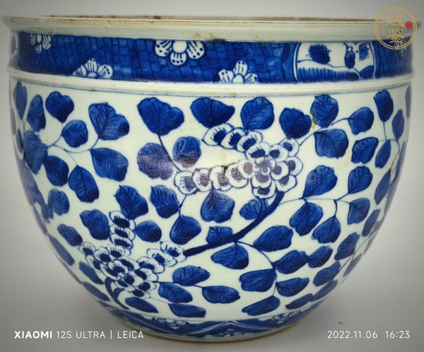 古玩陶瓷青花小缸真品鑒賞圖