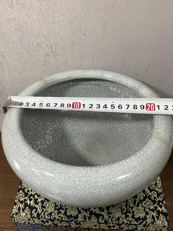 古玩陶瓷乾隆哥釉缽式爐拍賣,當前價格2988元