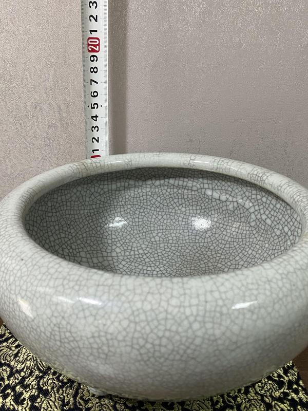 古玩陶瓷乾隆哥釉缽式爐拍賣,當前價格2988元