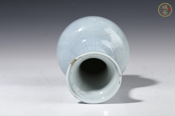 古玩陶瓷天藍釉盤口瓶真品鑒賞圖