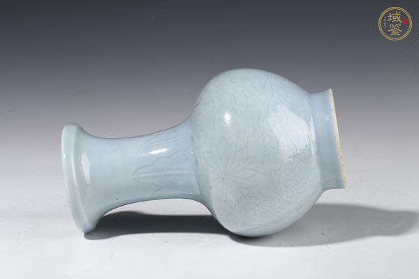古玩陶瓷天藍釉盤口瓶真品鑒賞圖