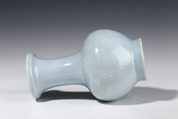 古玩陶瓷天藍釉盤口瓶拍賣，當前價格5600元