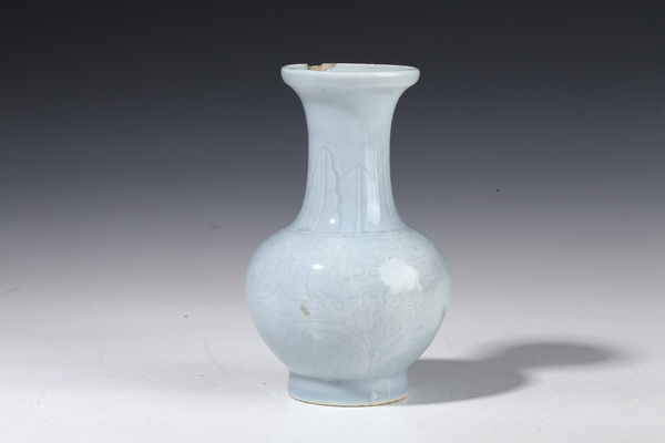 古玩轉賣天藍釉盤口瓶拍賣，當前價格1200元