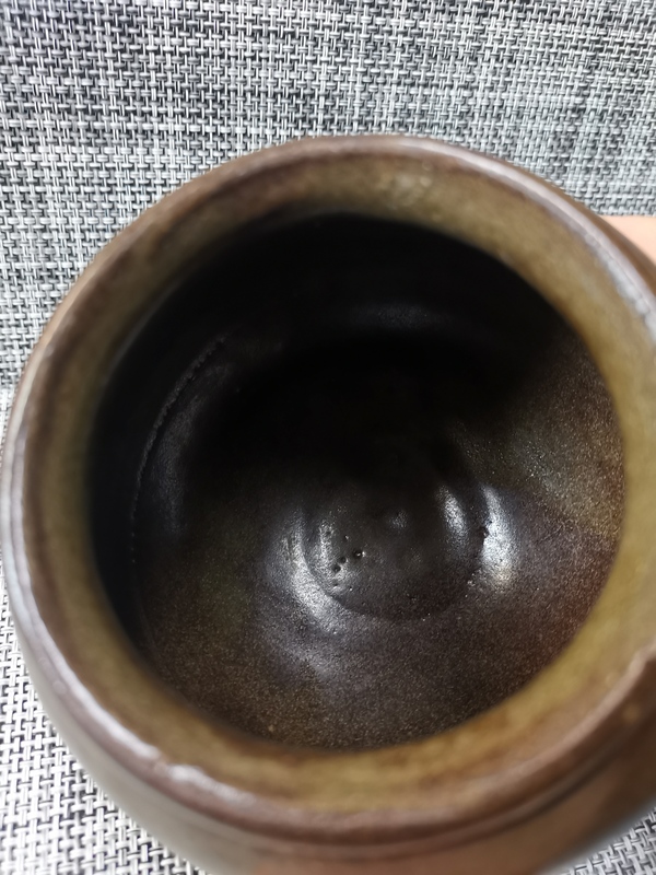 古玩陶瓷磁州窯茶葉末釉唇口罐拍賣(mài)，當(dāng)前價(jià)格444元