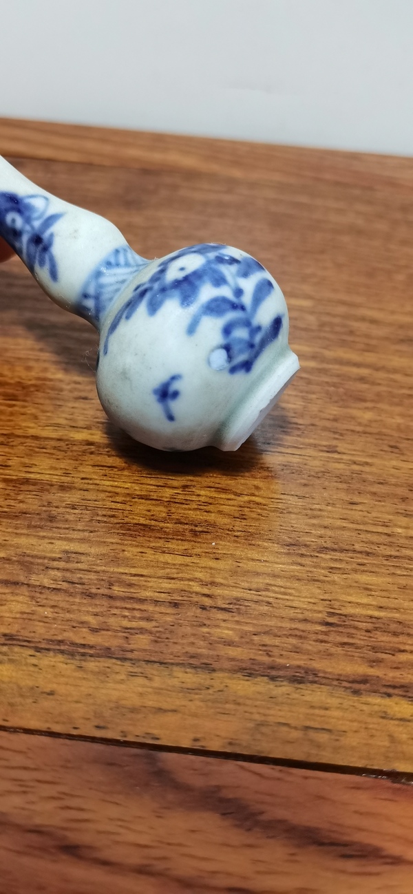 古玩陶瓷康熙青花花卉紋葫蘆瓶拍賣,當前價格1508元