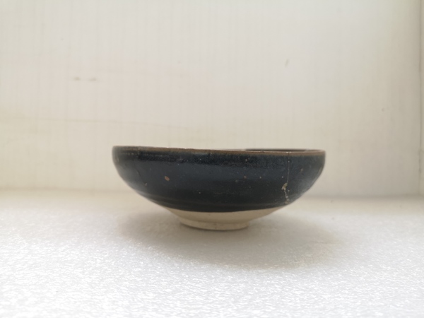 古玩陶瓷金元黑釉澀圈圈足疊燒工藝碗拍賣,當(dāng)前價(jià)格345元