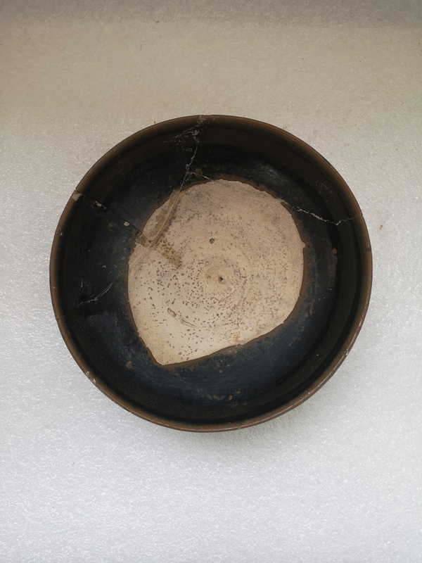 古玩陶瓷金元黑釉澀圈圈足疊燒工藝碗拍賣,當(dāng)前價(jià)格345元