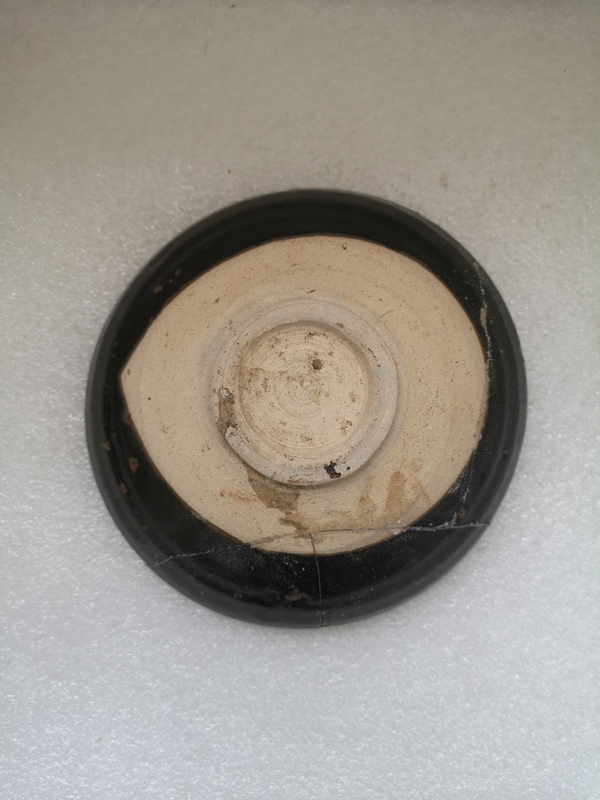古玩陶瓷金元黑釉澀圈圈足疊燒工藝碗拍賣,當(dāng)前價(jià)格345元
