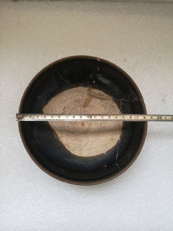 古玩陶瓷金元黑釉澀圈圈足疊燒工藝碗拍賣,當(dāng)前價(jià)格345元