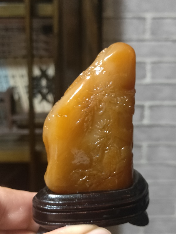古玩雜項田黃薄意山子擺件拍賣,當前價格53800元