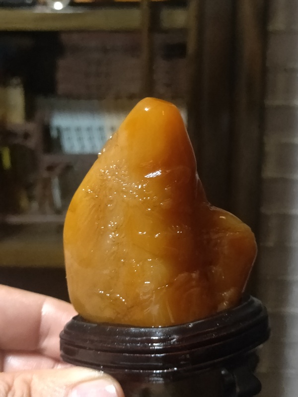 古玩雜項田黃薄意山子擺件拍賣,當前價格53800元