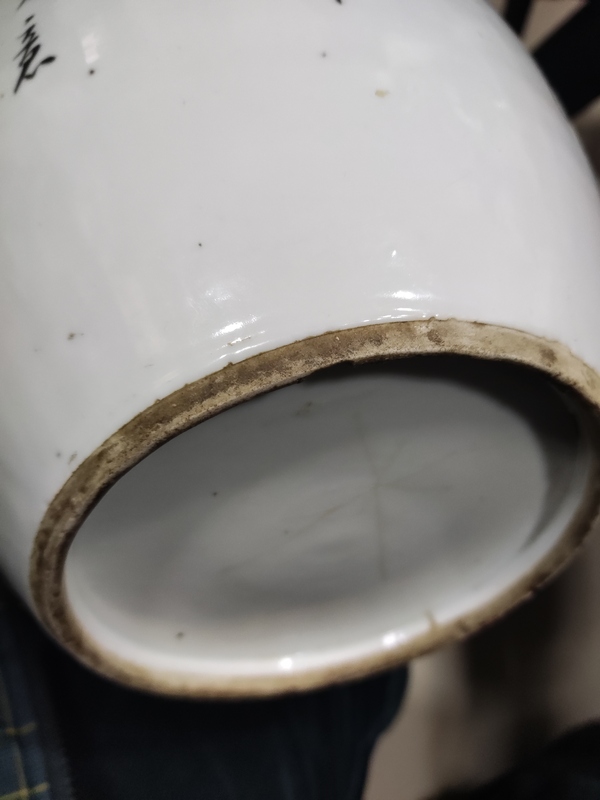 古玩陶瓷民國三娘教子圖彩繪冬瓜罐拍賣,當前價格1688元