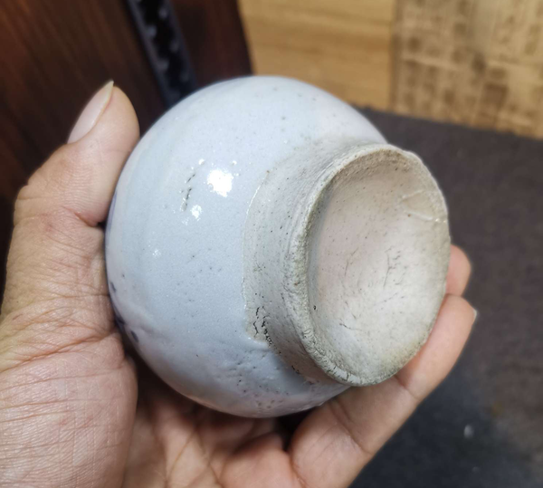 古玩陶瓷明末清初青花一束蓮玉壺春瓶拍賣,當前價格2000元
