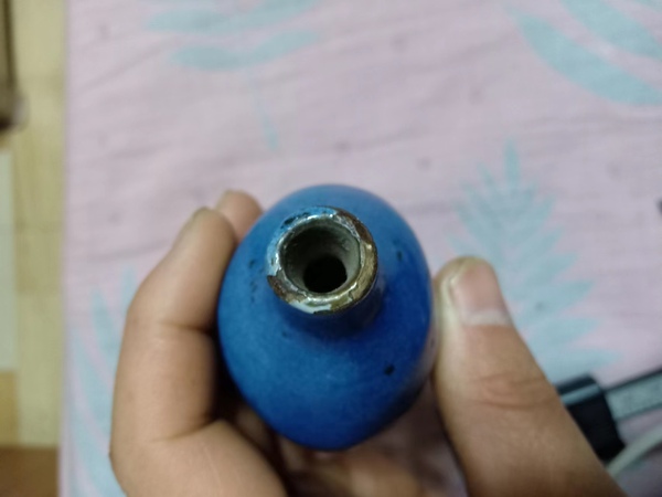 古玩轉賣民國撒藍釉鼻煙壺沒有刻款。清代末期到民國。拍賣，當前價格0元
