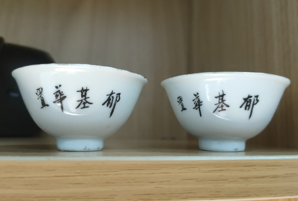 古玩陶瓷民國時期墨彩礬紅魚藻紋茶圓拍賣,當前價格0元