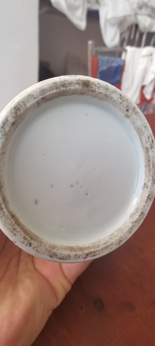 古玩陶瓷清晚期青花釉里紅筆筒拍賣,當前價格7800元