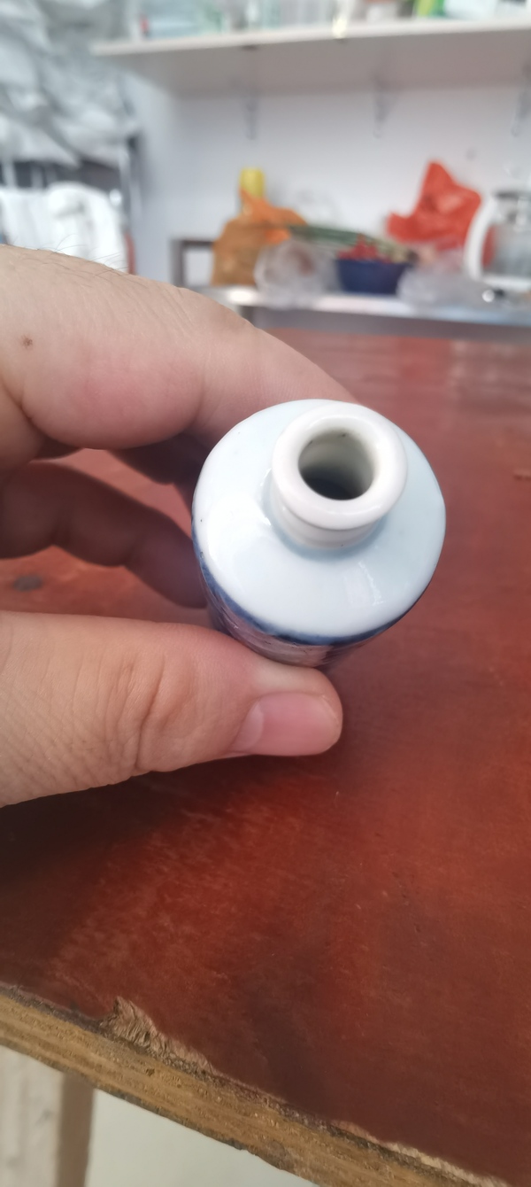 古玩陶瓷青花釉里紅鼻煙壺拍賣,當前價格6800元
