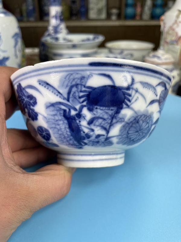 古玩陶瓷清晚期 青花二甲傳臚紋撇口碗(大名品)拍賣,當前價格2350元