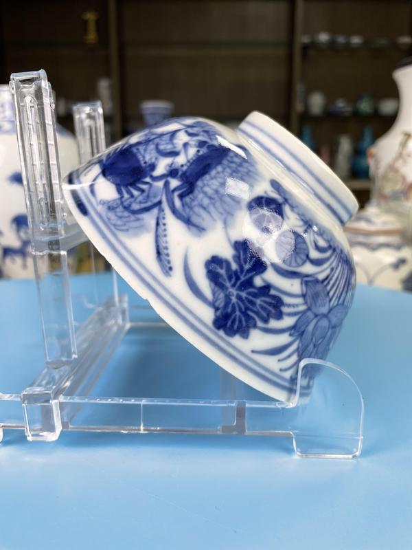 古玩陶瓷清晚期 青花二甲傳臚紋撇口碗(大名品)拍賣,當前價格2350元