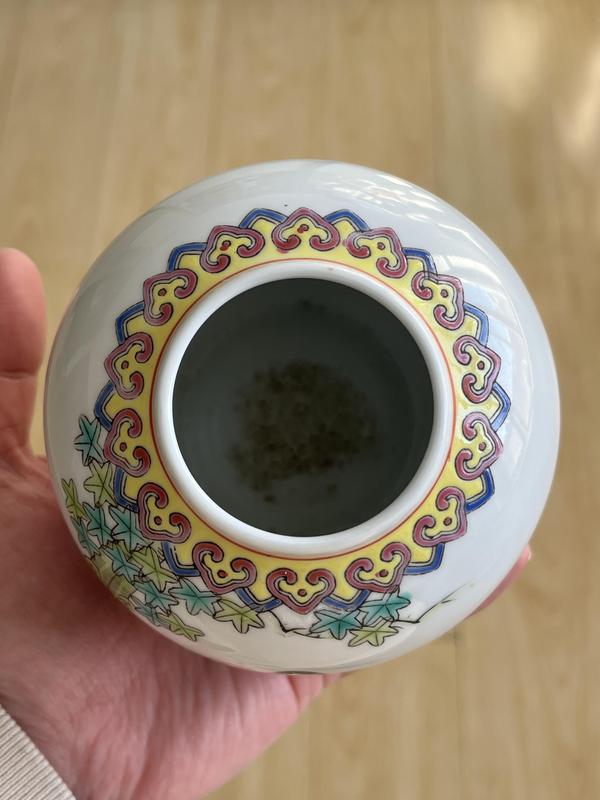 古玩陶瓷解放初期三娘教子圖彩繪蓋缸拍賣,當前價格1200元