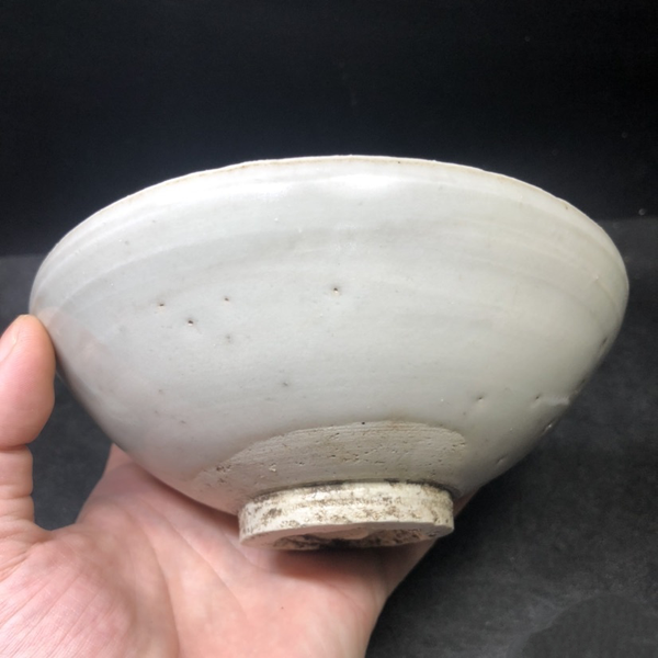 古玩陶瓷【重器】元代卵白釉大碗可以和鈞瓷媲美拍賣，當前價格3000元
