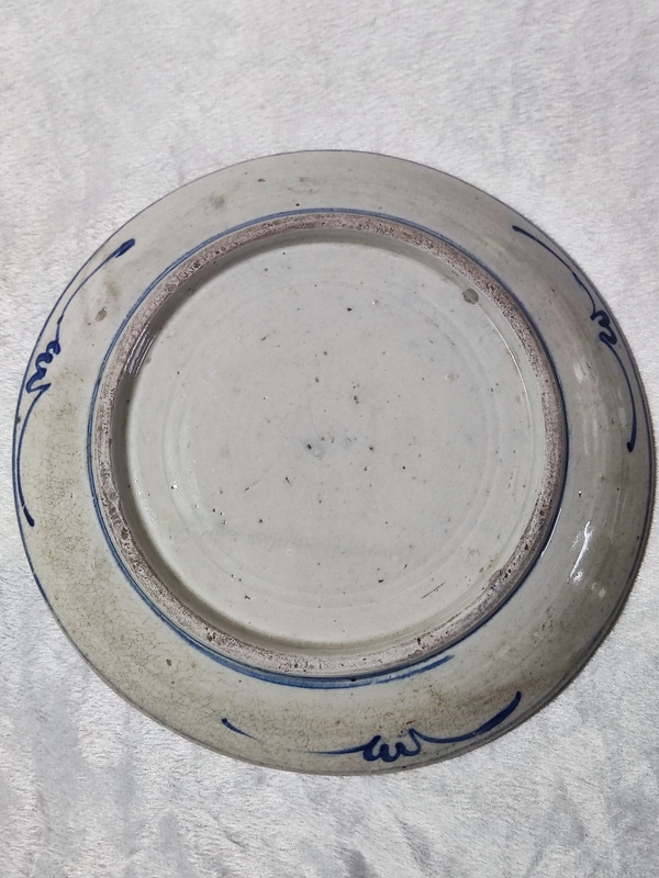 古玩陶瓷清中青花盤拍賣,當前價格688元