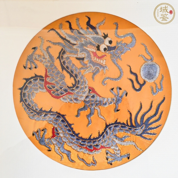 古玩雜項(xiàng)刺繡團(tuán)龍真品鑒賞圖