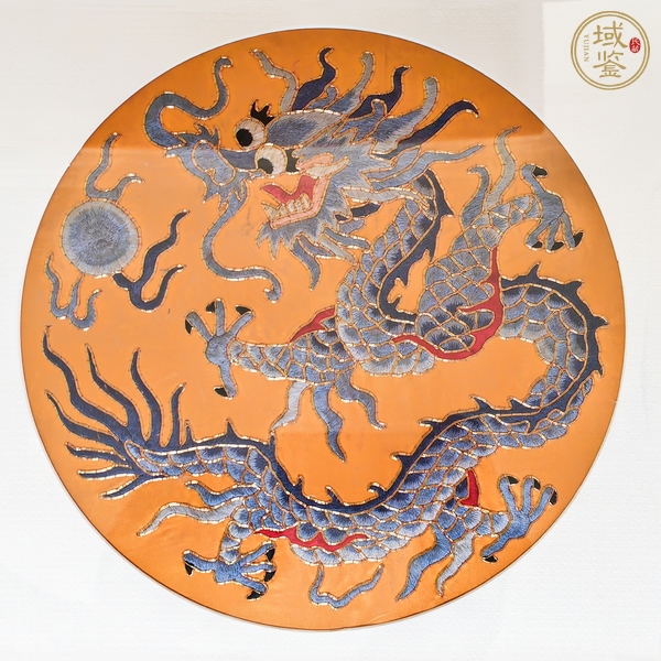 古玩雜項(xiàng)刺繡團(tuán)龍真品鑒賞圖